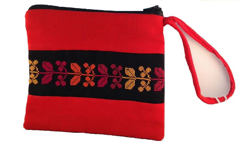 black & red purse